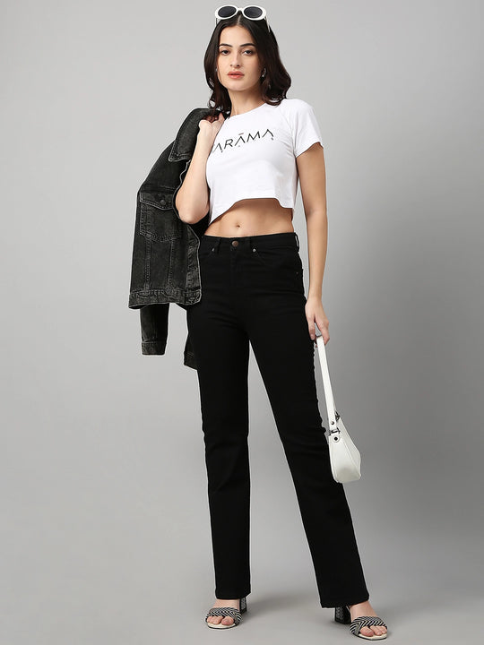 TARAMA High Rise Boot Cut Jeans TARAMA JEANS