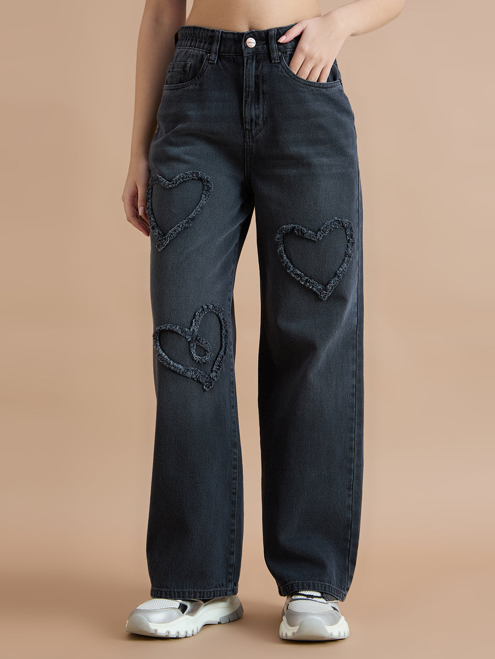 TARAMA High Rise Wide Leg Jeans