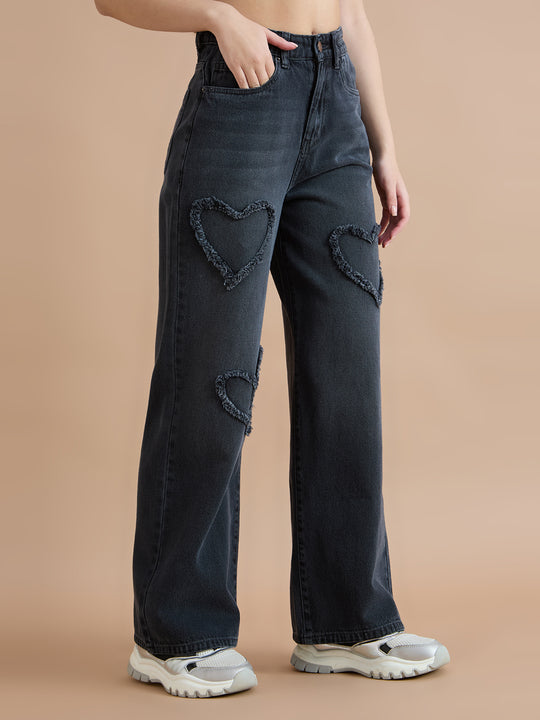 TARAMA High Rise Wide Leg Jeans