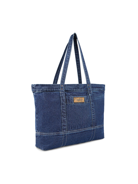 TARAMA Signature Denim Tote Bag