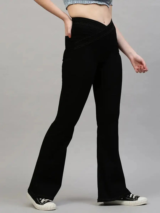 TARAMA High Rise Flare Fit Tarama Jeans 