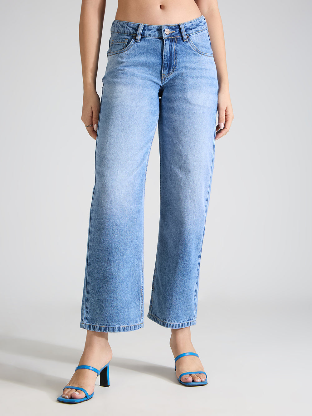TARAMA V Shape Straight Fit Jeans