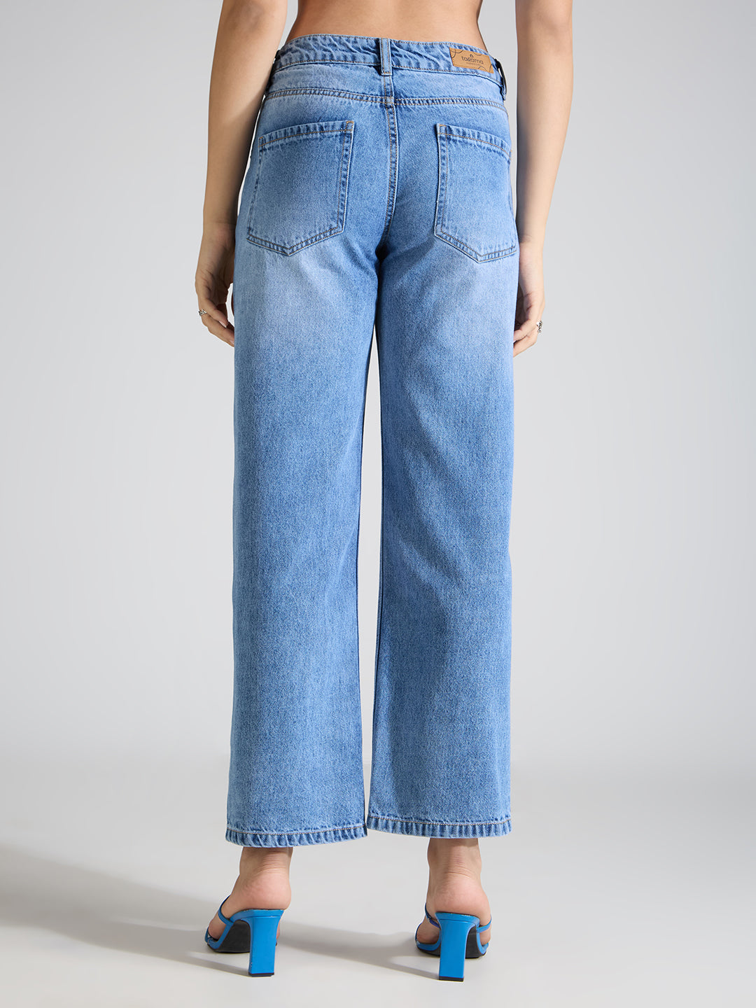 TARAMA V Shape Straight Fit Jeans