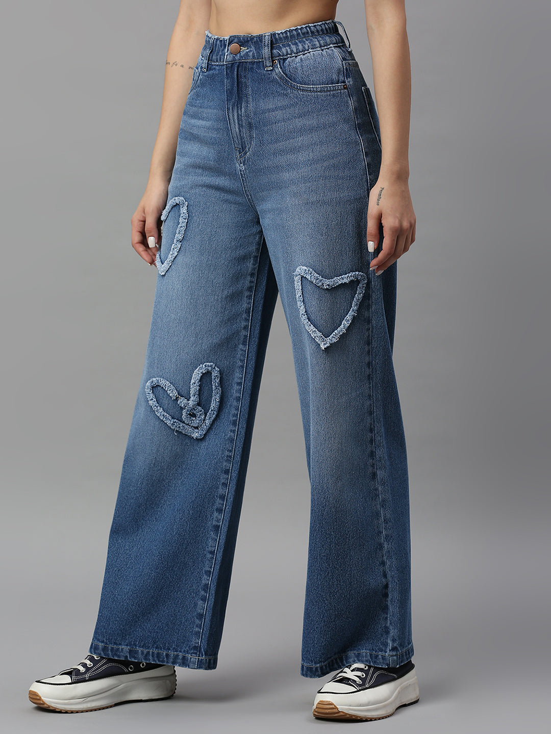 TARAMA High Rise Wide Leg Jeans