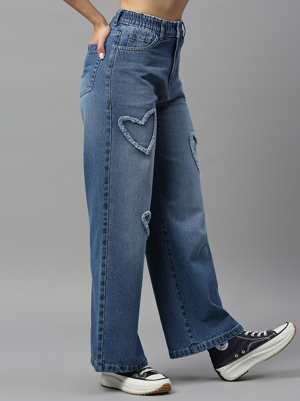 TARAMA High Rise Wide Leg Jeans Tarama Jeans