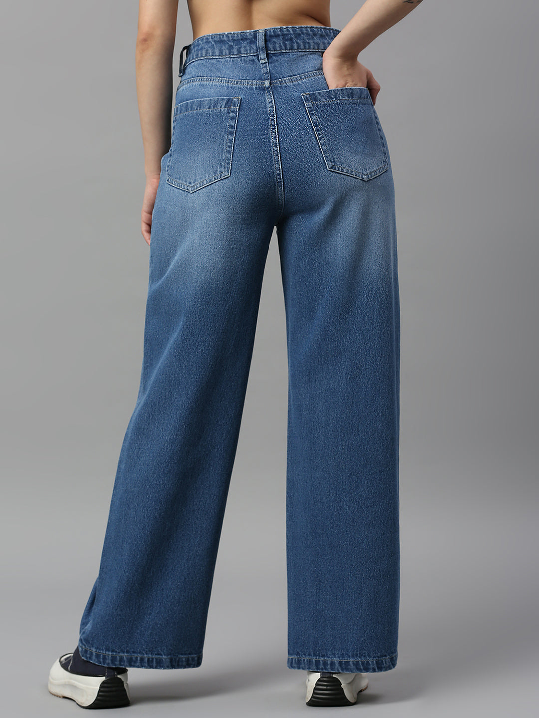 TARAMA High Rise Wide Leg Jeans