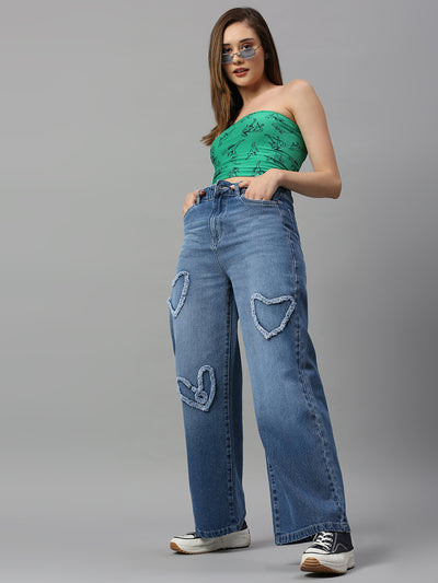 TARAMA High Rise Wide Leg Jeans