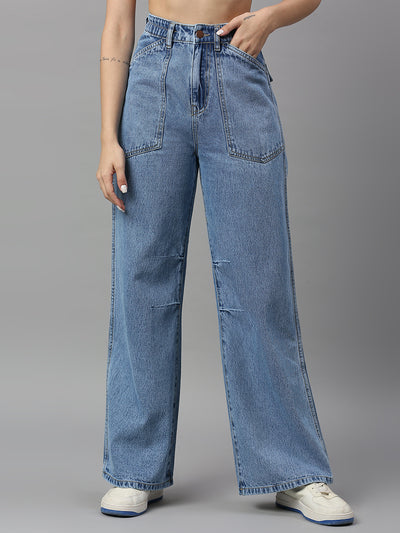 TARAMA High Rise Wide Leg Jeans