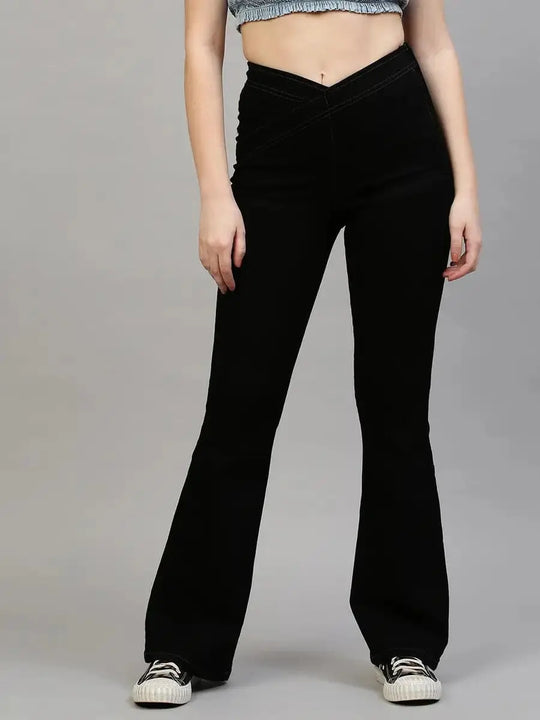 TARAMA High Rise Flare Fit Tarama Jeans 