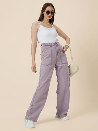 TARAMA High Rise Wide Leg Jeans