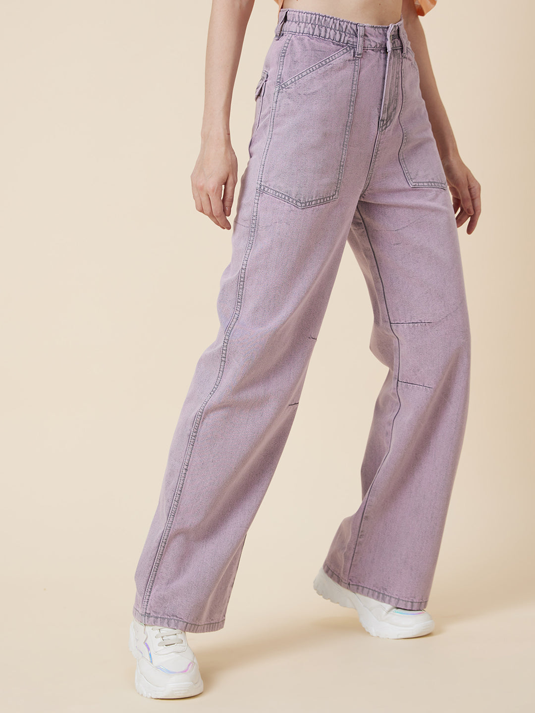 TARAMA High Rise Wide Leg Jeans