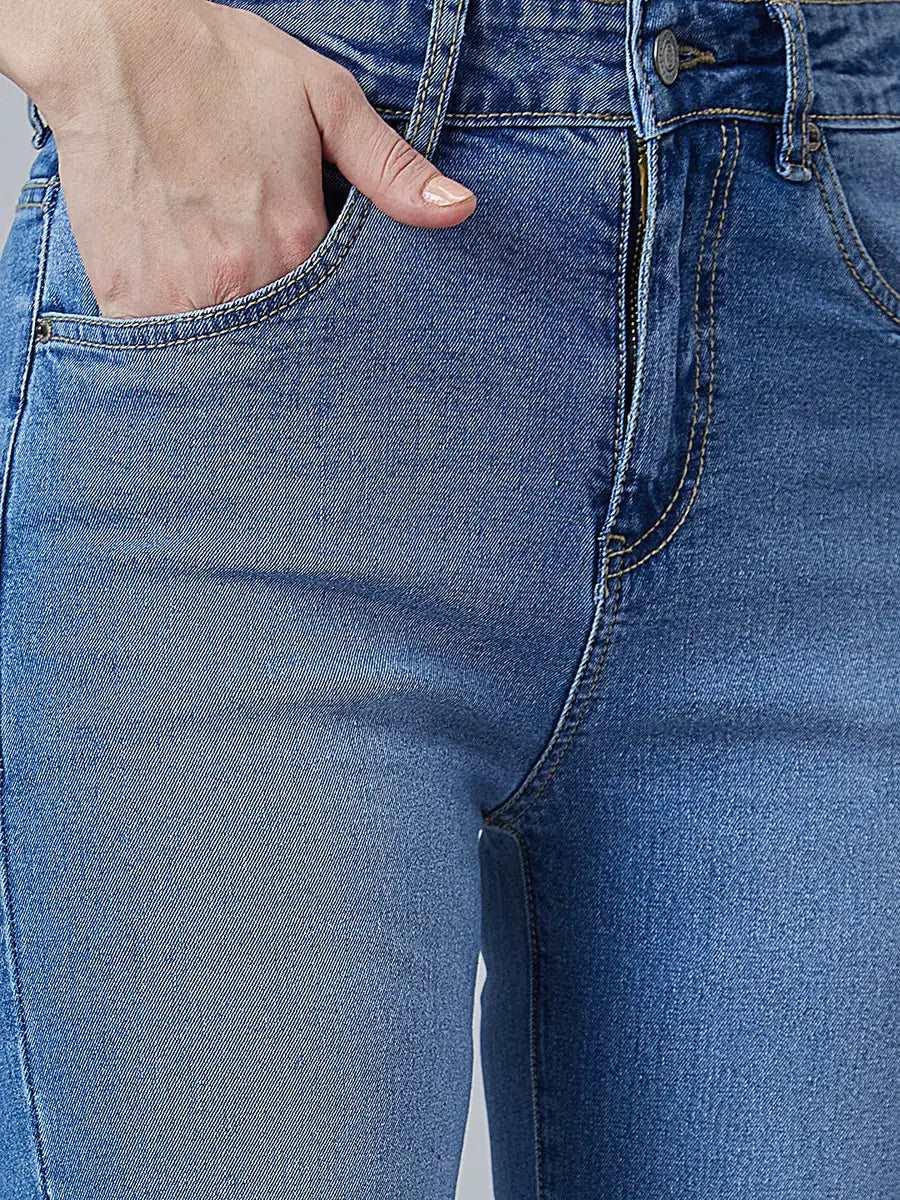 TARAMA High Rise Flare Fit Tarama Jeans