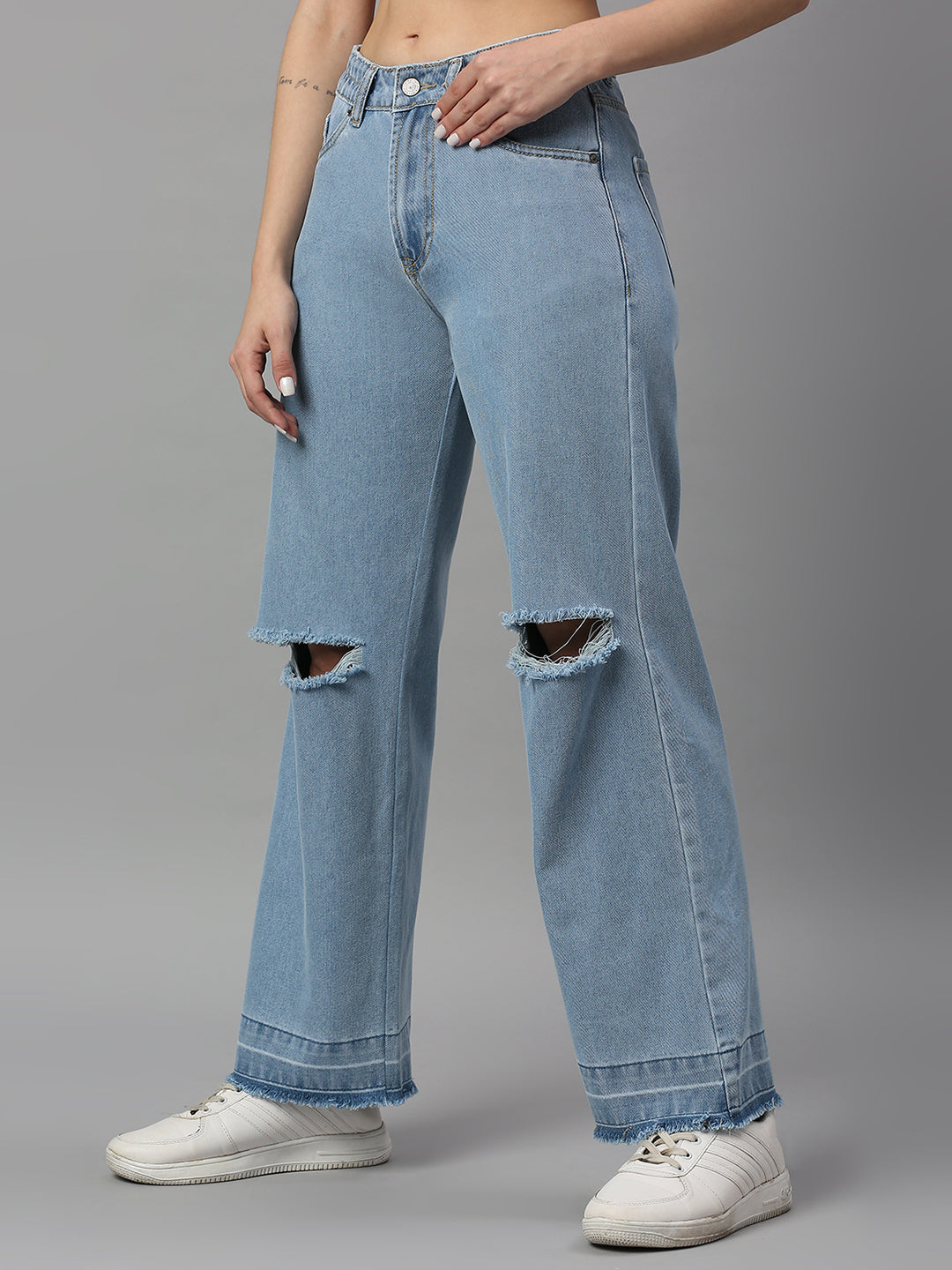 TARAMA High Rise Wide Leg Jeans