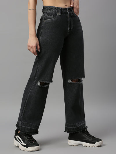 TARAMA High Rise Wide Leg Jeans