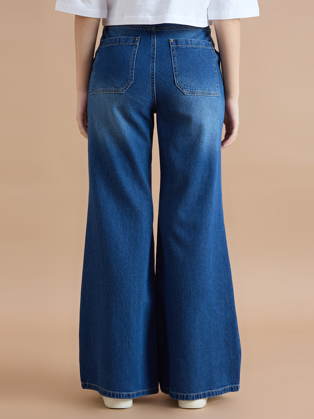 TARAMA High Rise Flare fit Jeans