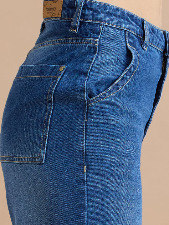 TARAMA High Rise Flare fit Jeans