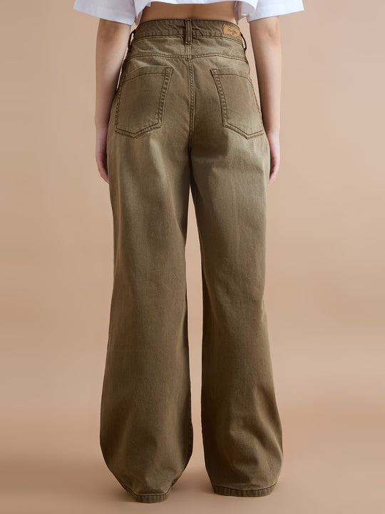 TARAMA High Rise Wide Leg Jeans