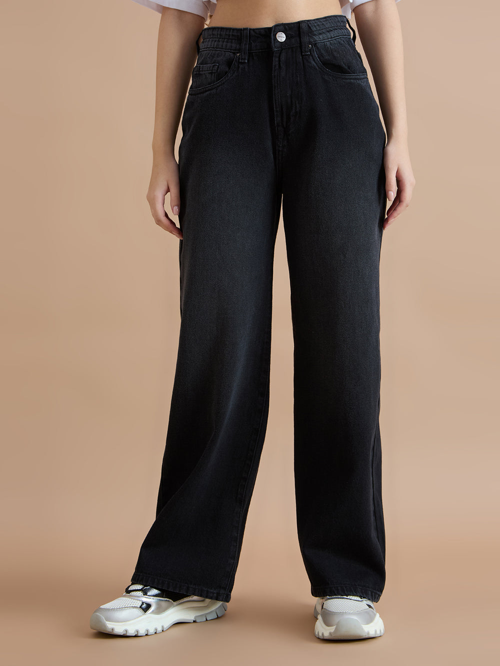 TARAMA High Rise Wide Leg Jeans