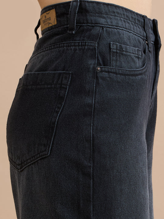 TARAMA High Rise Wide Leg Jeans