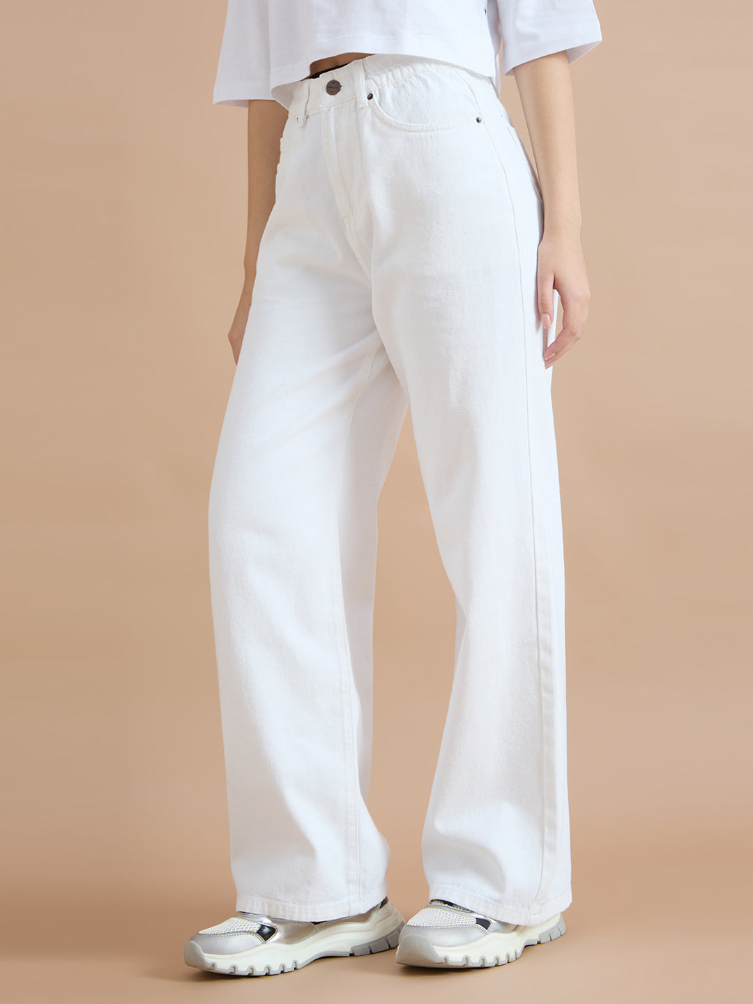 TARAMA High Rise Wide Leg Jeans