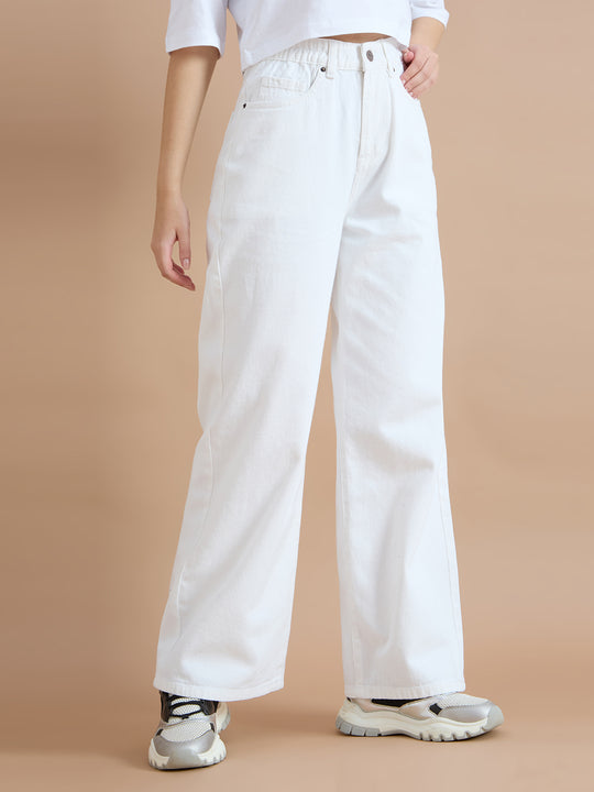 TARAMA High Rise Wide Leg Jeans