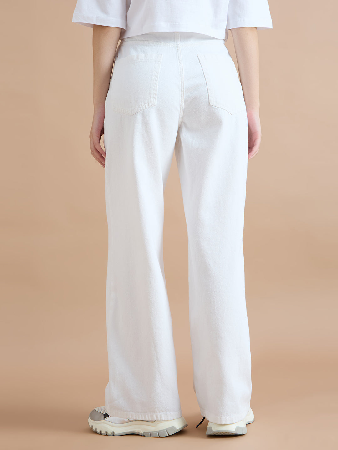 TARAMA High Rise Wide Leg Jeans