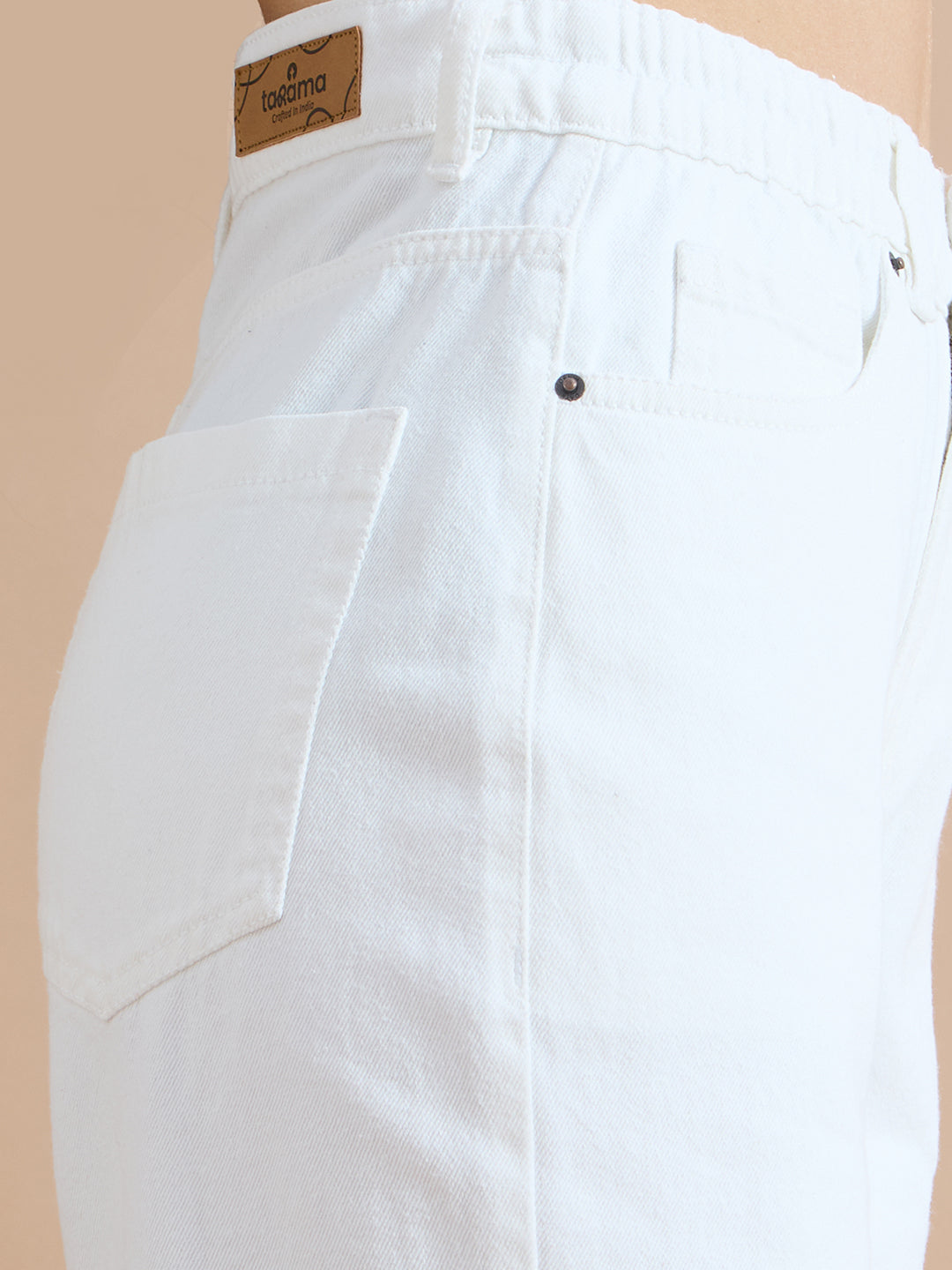 TARAMA High Rise Wide Leg Jeans