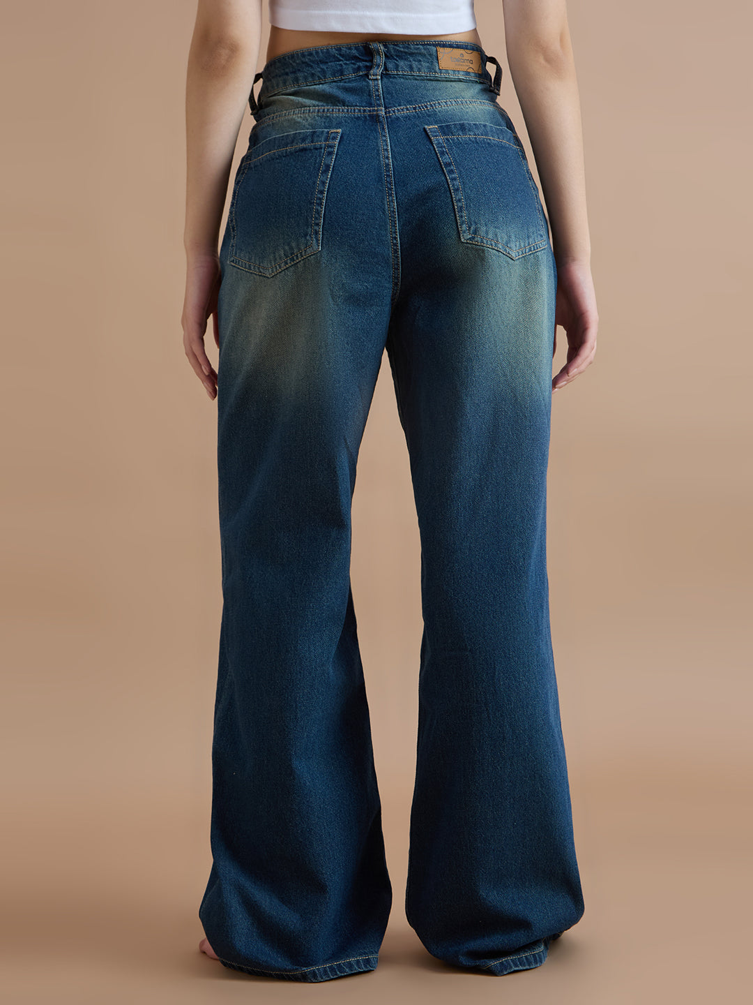 TARAMA High Rise Wide Leg Jeans