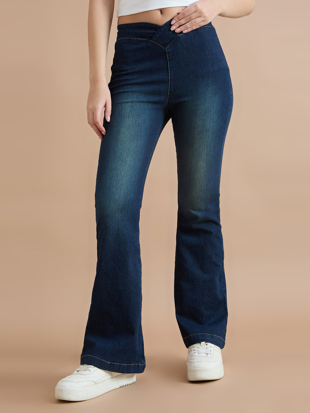 TARAMA Mid Rise Pull On Flare Fit