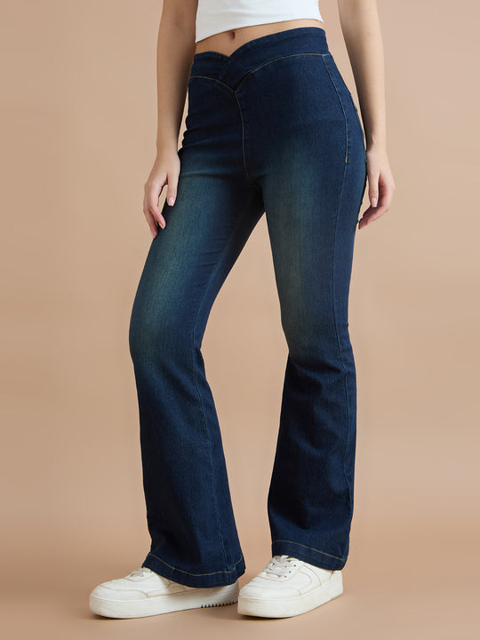 TARAMA Mid Rise Pull On Flare Fit