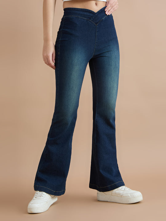 TARAMA Mid Rise Pull On Flare Fit