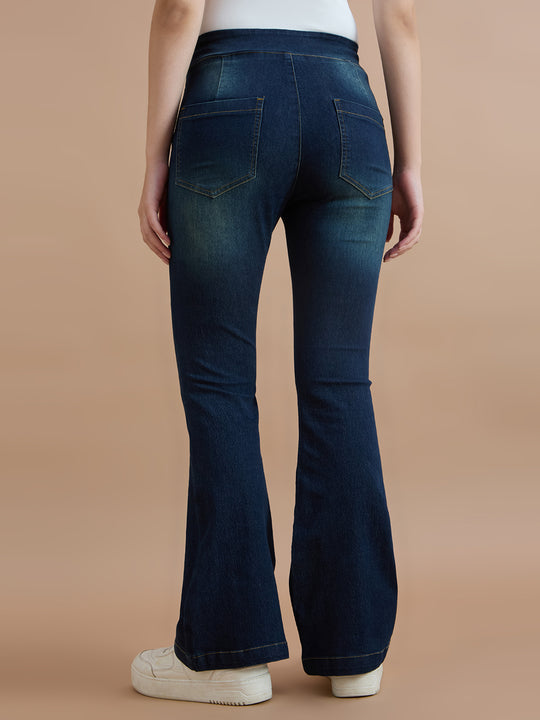 TARAMA Mid Rise Pull On Flare Fit