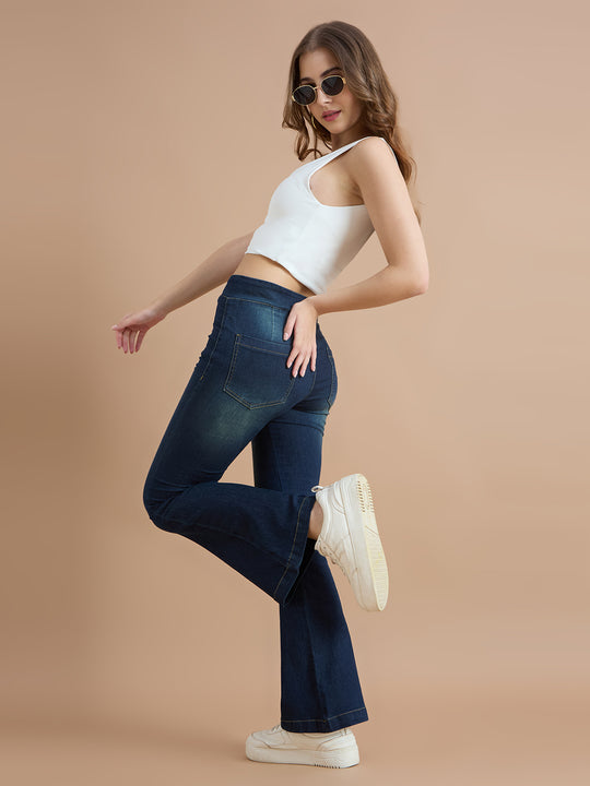 TARAMA Mid Rise Pull On Flare Fit