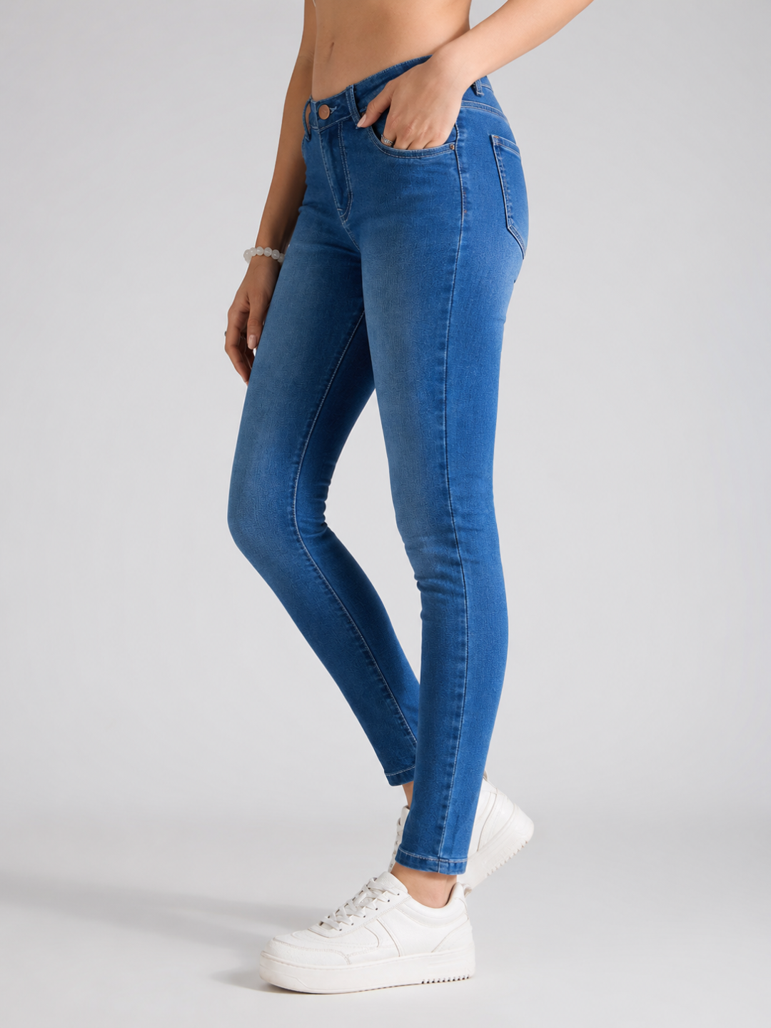 Mid Rise Skinny Fit